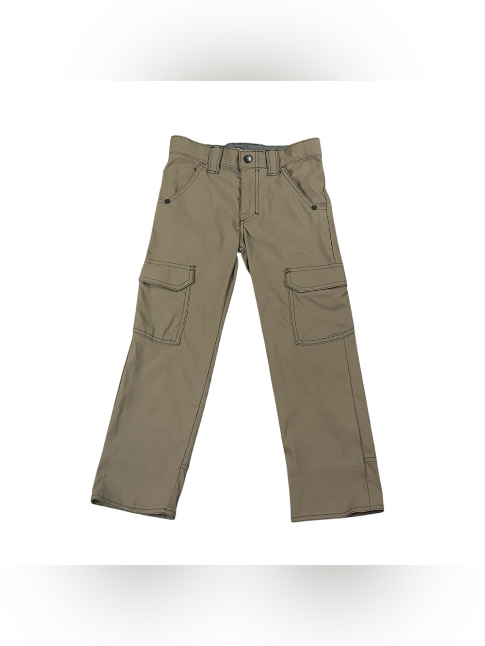 Wrangler Boys Size 6 Regular Khaki Cargo Pants Stretch Outdoor Utility
